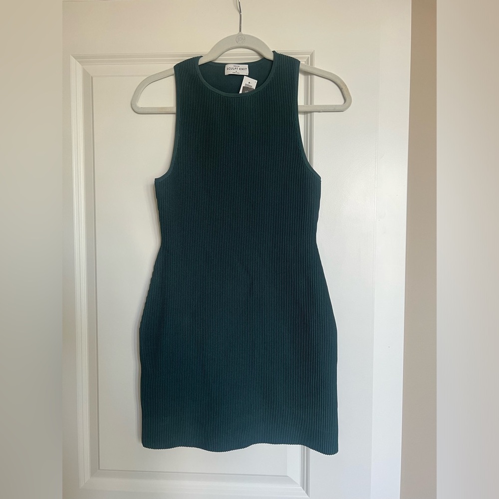 Aritzia Babaton Sculpt Knit Racer Mini Dress